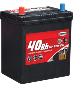 Batteria auto 40ah per vetture giapponesi-coreane polo sinistro  j37